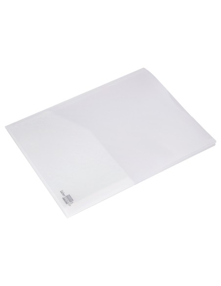 Carpeta liderpapel dossier dos bolsas canguro 45684 polipropileno din a4 transparente