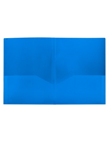 Carpeta liderpapel dossier dos bolsas canguro 45682 polipropileno din a4 azul