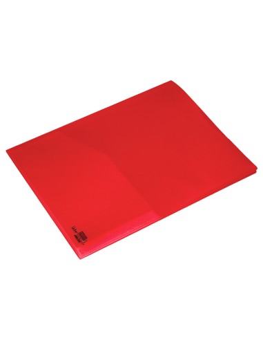 Carpeta liderpapel dossier dos bolsas canguro 45680 polipropileno din a4 roja