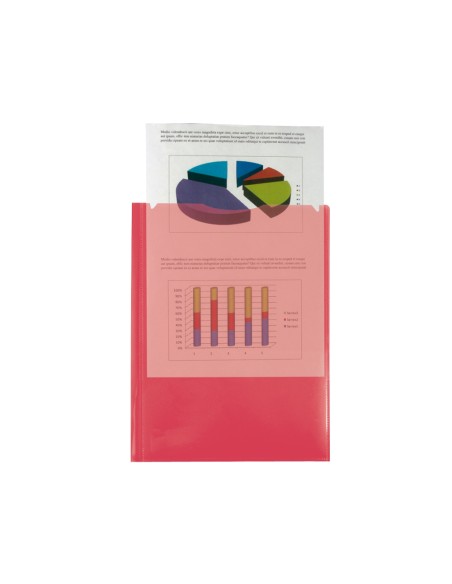 Carpeta liderpapel dossier dos bolsas canguro 45680 polipropileno din a4 roja