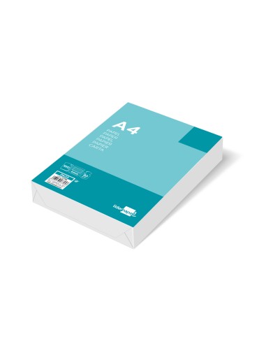 Papel liderpapel a4 80g m2 sin taladros cuadro 4 mm paquete de 100 hojas