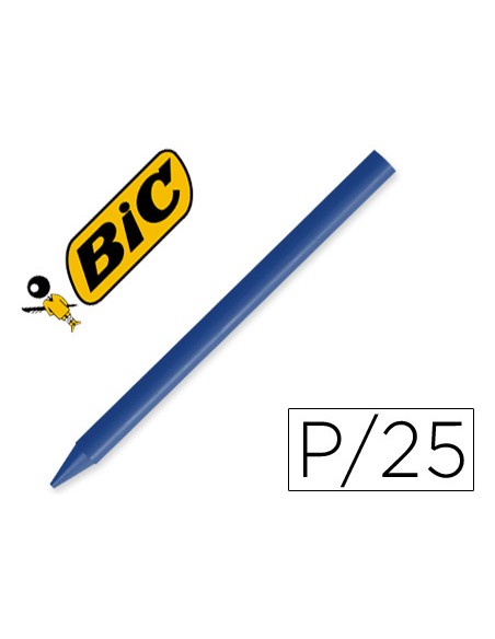 Lapices plastidecor unicolor azul 06 caja con 25 lapices