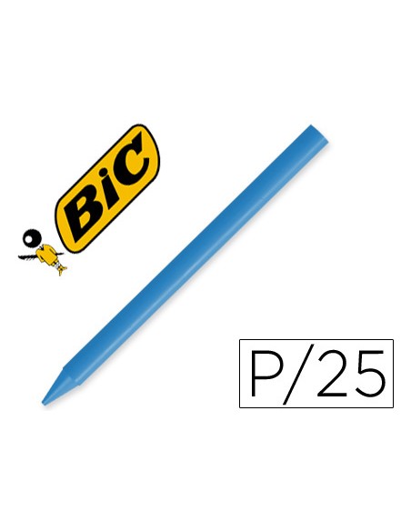 Lapices plastidecor unicolor azul claro 29 caja con 25 lapices