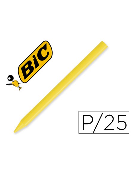 Lapices plastidecor unicolor amarillo 04 caja con 25 lapices