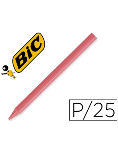 Lapices plastidecor unicolor rosa 11 caja con 25 lapices