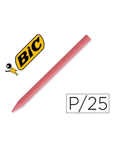 Lapices plastidecor unicolor rosa 11 caja con 25 lapices