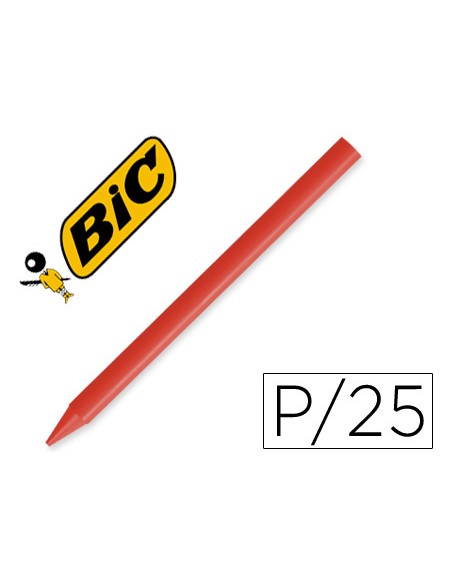 Lapices plastidecor unicolor rojo 03 caja con 25 lapices