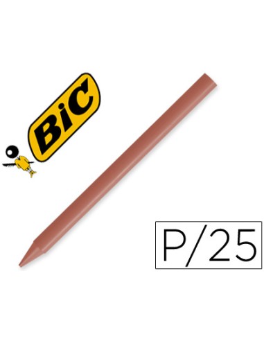 Lapices plastidecor unicolor marron 07 caja con 25 lapices