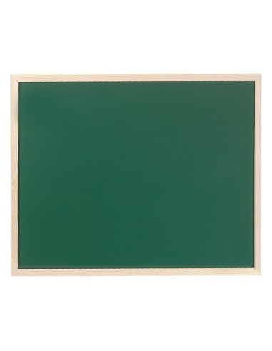 Pizarra verde q connect marco de madera 60x40 cm sin repisa