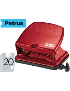 Taladrador petrus 65 color burdeos capacidad 20 hojas