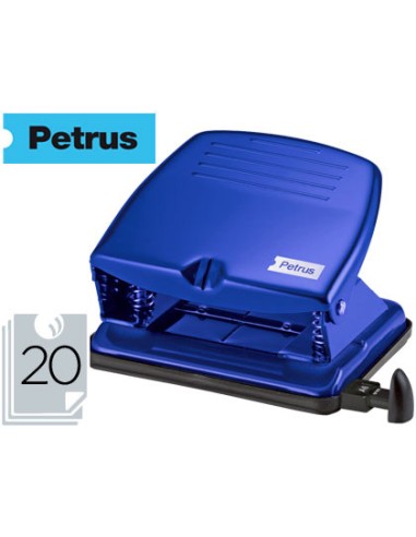 Taladrador petrus 65 color azul capacidad 20 hojas