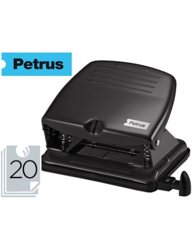 Taladrador petrus 65 color negro capacidad 20 hojas