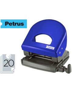 Taladrador petrus 62 color azul capacidad 20 hojas
