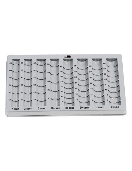 Bandeja portamonedas liderpapel plastico color gris275x155x24 35 mm