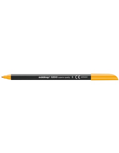 Rotulador edding punta fibra 1200 naranja claro n16 punta redonda 05 mm