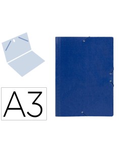 Carpeta planos liderpapel a3 carton gofrado n 12 azul