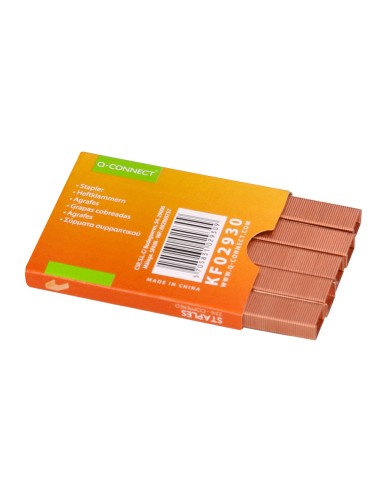 Grapas q connect nº 23 6 cobreadas caja de 1000 unidades