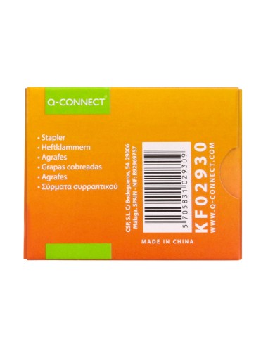 Grapas q connect nº 23 6 cobreadas caja de 1000 unidades