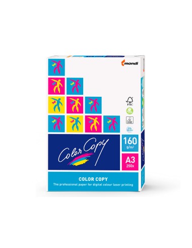 Papel fotocopiadora color copy din a3 160 gramos paquete de 250 hojas