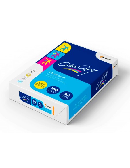 Papel fotocopiadora color copy din a4 160 gramos paquete de 250 hojas