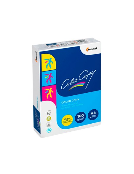 Papel fotocopiadora color copy din a4 160 gramos paquete de 250 hojas