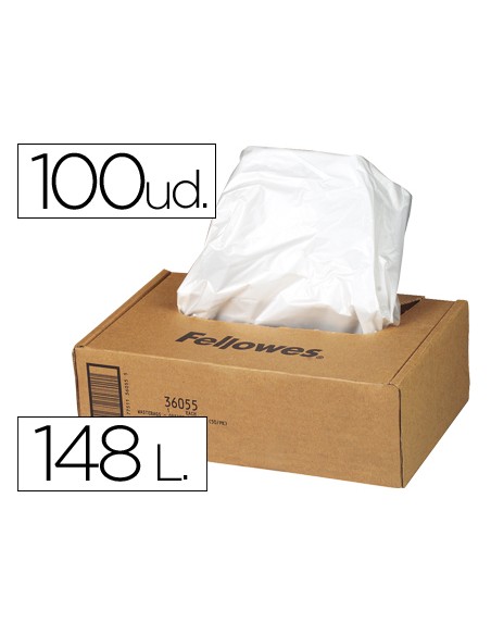 Bolsa de residuos fellowes para destructora de documentoscaja con 50 und para ps220 220c 320 320cc