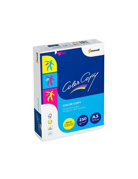 Papel fotocopiadora color copy din a3 100 gramos paquete de 500 hojas