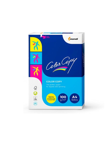 Papel fotocopiadora color copy din a4 100 gramos paquete de 500 hojas