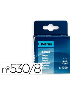 Grapas petrus nº 530 8 caja de 1200 unidades