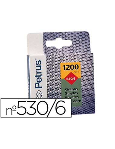 Grapas petrus nº 530 6 caja de 1200 unidades