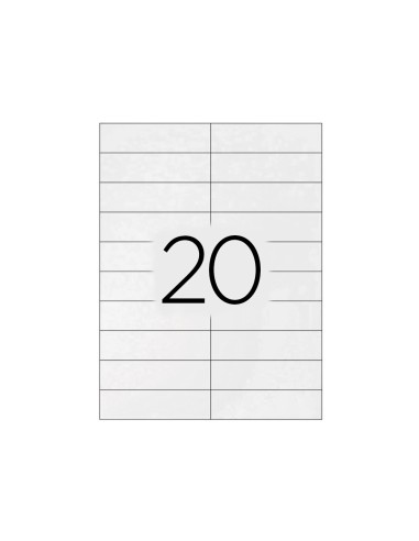 Etiqueta adhesiva q connect kf26093 tamano 105x29 mm fotocopiadora laser ink jet caja 100 h din a4 esphacienda