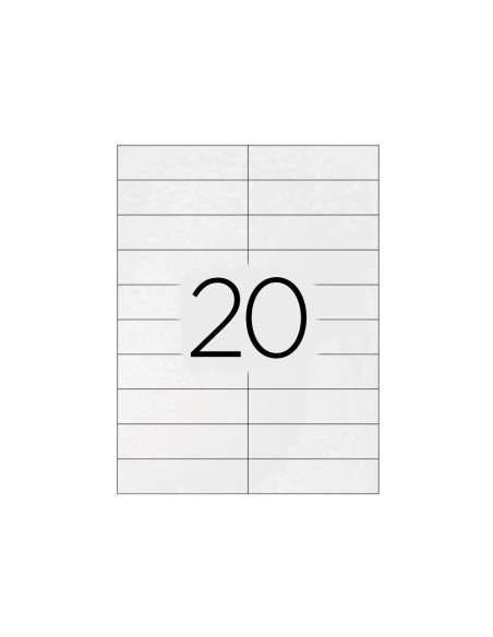 Etiqueta adhesiva q connect kf26093 tamano 105x29 mm fotocopiadora laser ink jet caja 100 h din a4 esphacienda