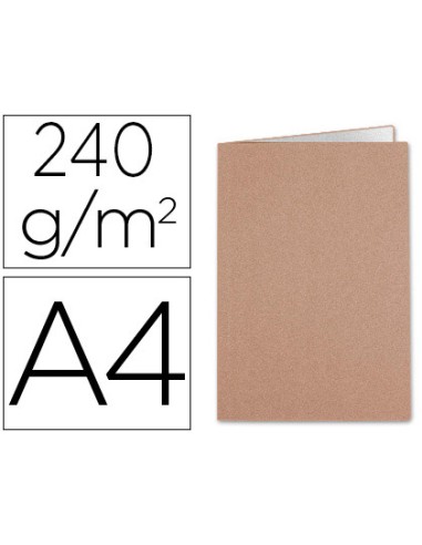 Subcarpeta liderpapel din a4 kraft interior blanco 240g m2