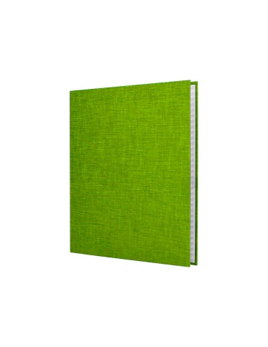 Carpeta de 4 anillas 25mm mixtas liderpapel folio cartonforrado paper coat verde frosty