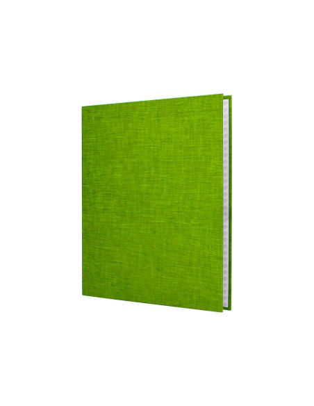 Carpeta de 4 anillas 25mm mixtas liderpapel folio cartonforrado paper coat verde frosty
