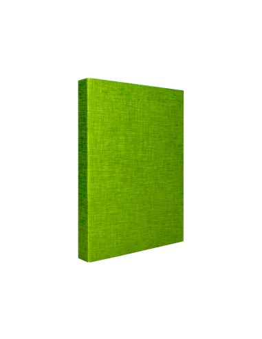 Carpeta de 4 anillas 25mm mixtas liderpapel folio cartonforrado paper coat verde frosty