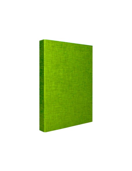 Carpeta de 4 anillas 25mm mixtas liderpapel folio cartonforrado paper coat verde frosty