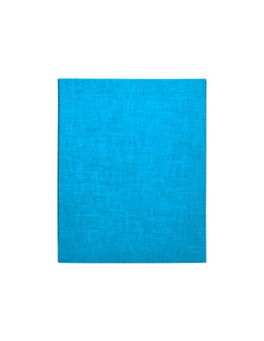Carpeta de 4 anillas 25mm mixtas liderpapel folio carton forrado paper coat celeste