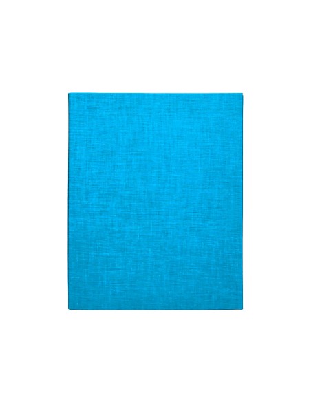 Carpeta de 4 anillas 25mm mixtas liderpapel folio carton forrado paper coat celeste
