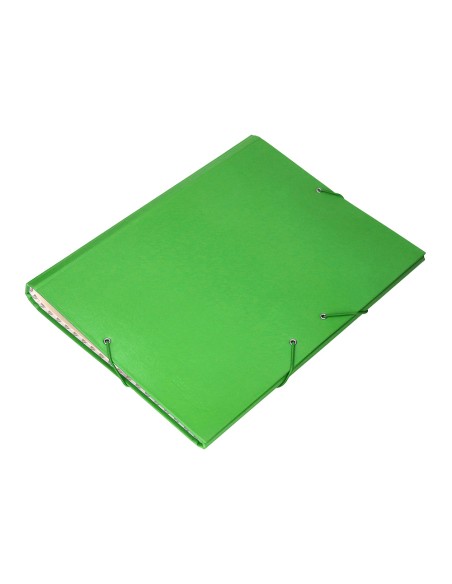 Carpeta clasificadora liderpapel 12 departamentos folio prolongado carton forrado verde claro