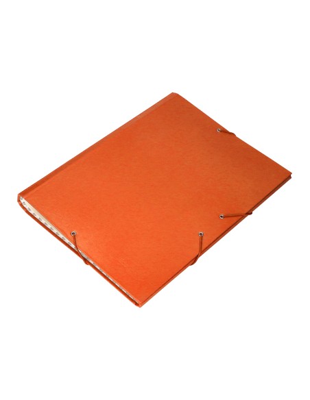 Carpeta clasificadora liderpapel 12 departamentos folio prolongado carton forrado naranja