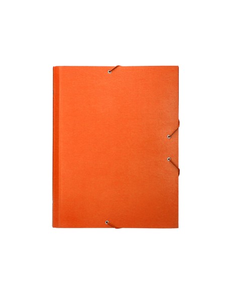 Carpeta clasificadora liderpapel 12 departamentos folio prolongado carton forrado naranja