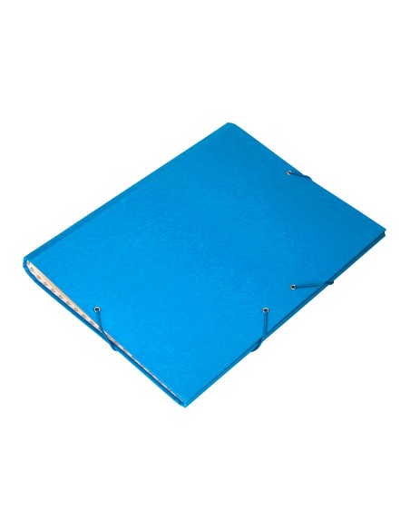 Carpeta clasificadora liderpapel 12 departamentos folio prolongado carton forrado celeste