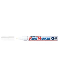 Rotulador artline marcador permanente ek 400 xf blanco punta redonda 23 mm metal caucho y plastico