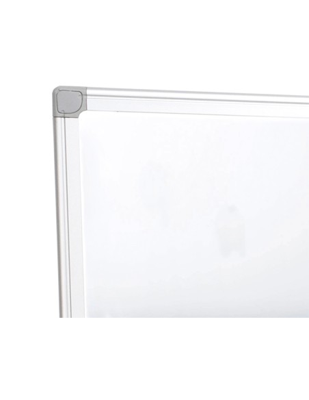 Pizarra blanca q connect melamina marco de aluminio 60x45 cm