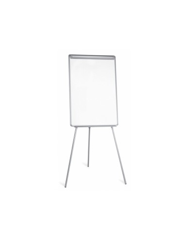 Pizarra blanca q connect con tripode regulable 90x70x195cm y brazos extensibles para conferencias superficie lacada