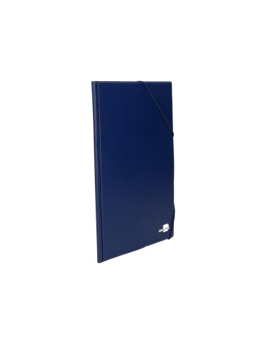 Carpeta liderpapel gomas folio sencilla pvc azul