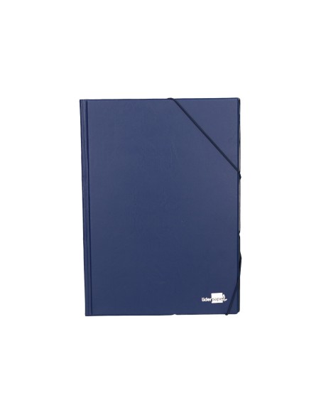 Carpeta liderpapel gomas folio sencilla pvc azul