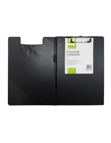 Carpeta q connect miniclips plastico din a4 negra
