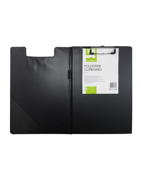 Carpeta q connect miniclips plastico din a4 negra